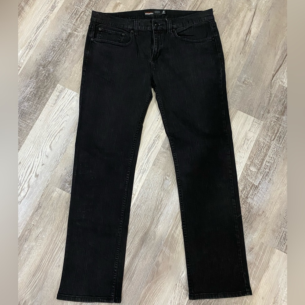 RSQ - Men’s London Skinny Jeans - Black - Size 36x32